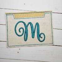 Credit Card Holder In the Hoop Embroidery Design